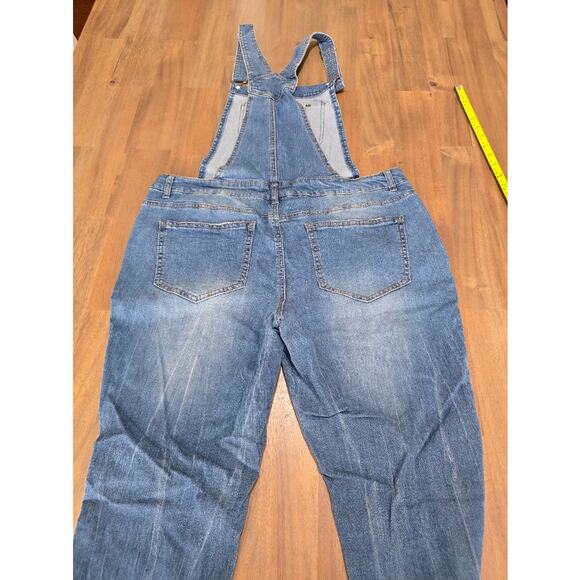 Mossimo Blue Denim Woman's Jean Overalls L - Picture 7 of 9
